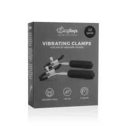 Easytoys Fetish - Pinces à tétons avec balles vibrantes