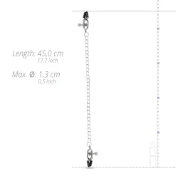 Easytoys Fetish - Pinces à tétons grandes avec chaîne