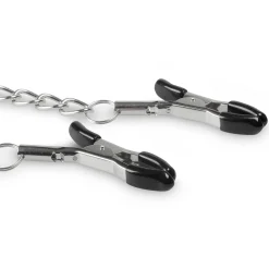 Easytoys Fetish - Pinces à tétons avec chaîne métallique - Métal