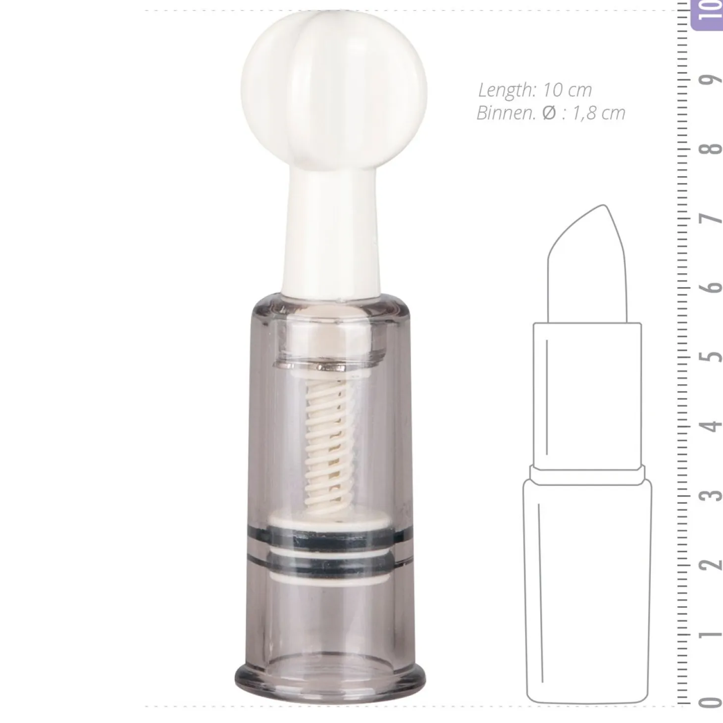 Easytoys Fetish - Ventouses pour clitoris et tétons - 3 pièces