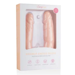 EasyToys - Gode réaliste à double extrémité - Beige