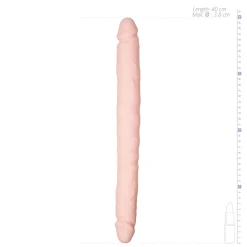 EasyToys - Gode réaliste à double extrémité - Beige