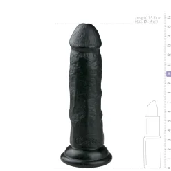 EasyToys - Gode très réaliste 15,5 cm - Noir