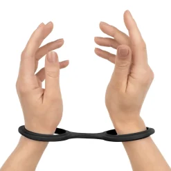 EasyToys - Menottes flexibles en silicone - Noir