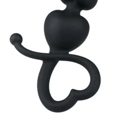 EasyToys - Perles anales avec poignée en forme de cœur - 18,5 cm