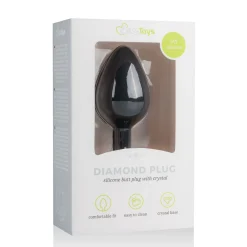EasyToys - Plug à diamant taille M - Noir