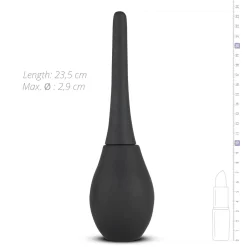 EasyToys - Poire à lavement en silicone - Noir