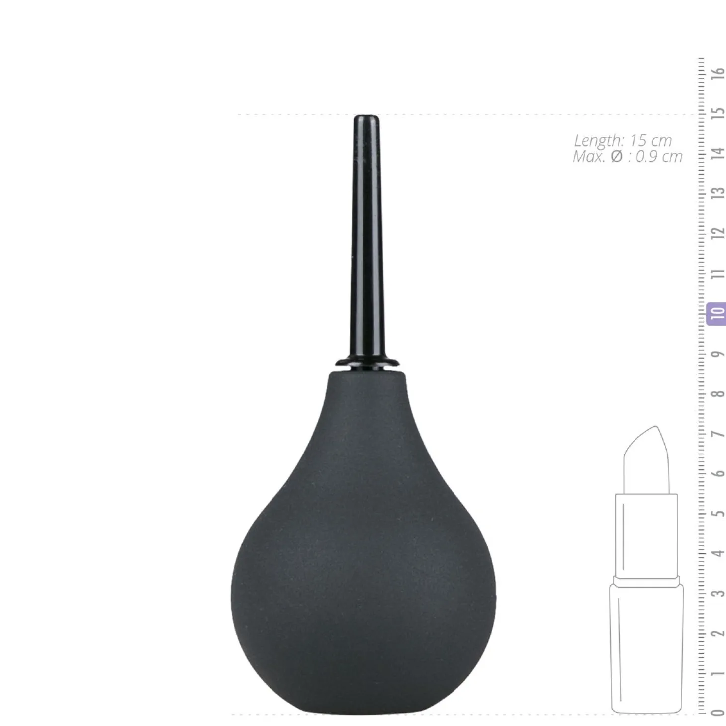 Easytoys - Poire à lavement - Taille M - Noir
