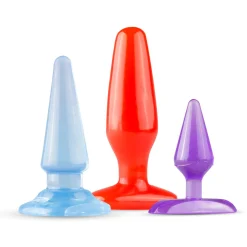 EasyToys - Set d'entrainement 3 plugs anaux - Multicolore