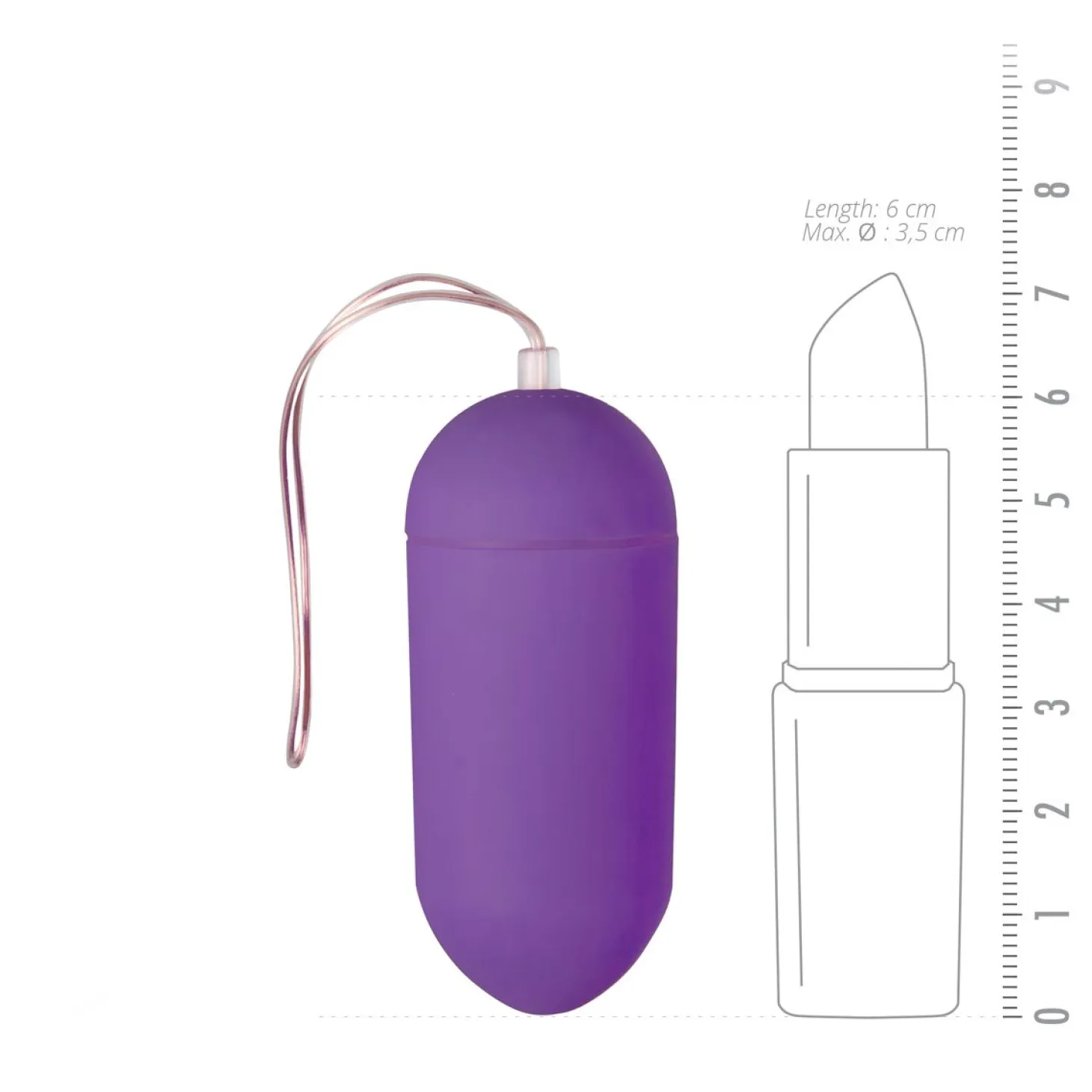 EasyToys - Œuf vibrant avec commande à distance - Violet
