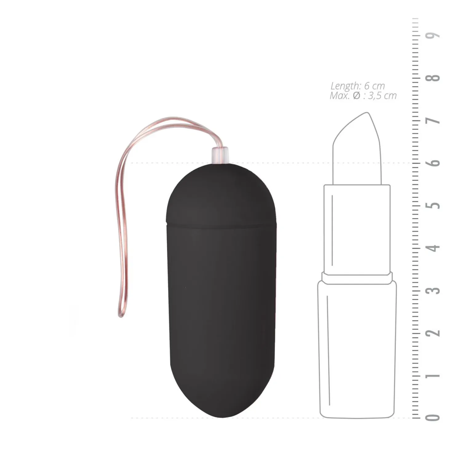 EasyToys - Œuf vibrant avec commande à distance - Noir