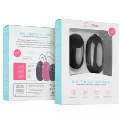 EasyToys - Œuf vibrant avec télécommande - Noir