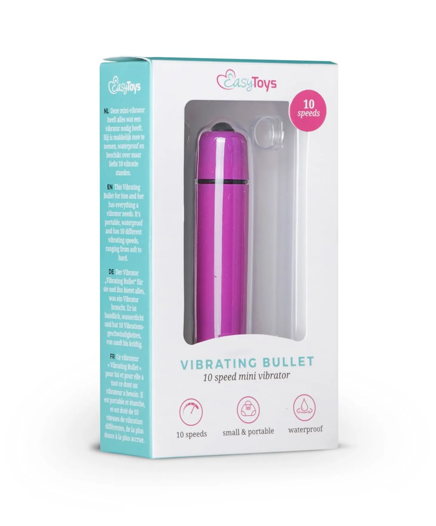 EasyToys - Vibromasseur bullet 10 vitesses - Violet