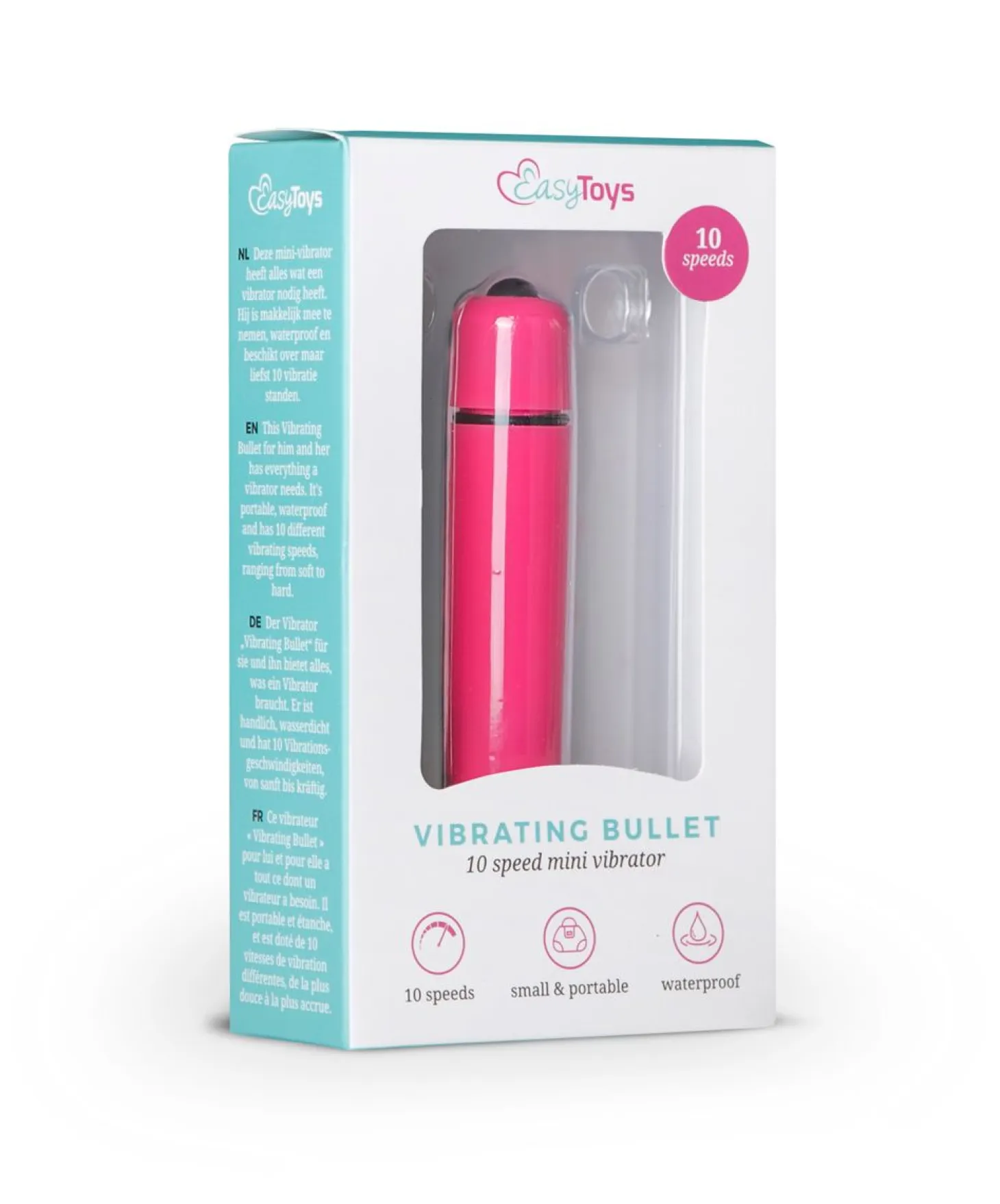 EasyToys - Vibromasseur bullet 10 vitesses - Rose