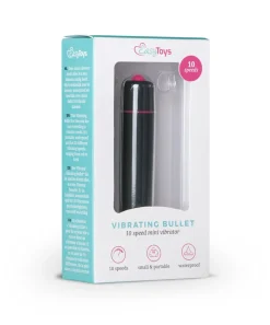 EasyToys - Vibromasseur bullet 10 vitesses - Noir
