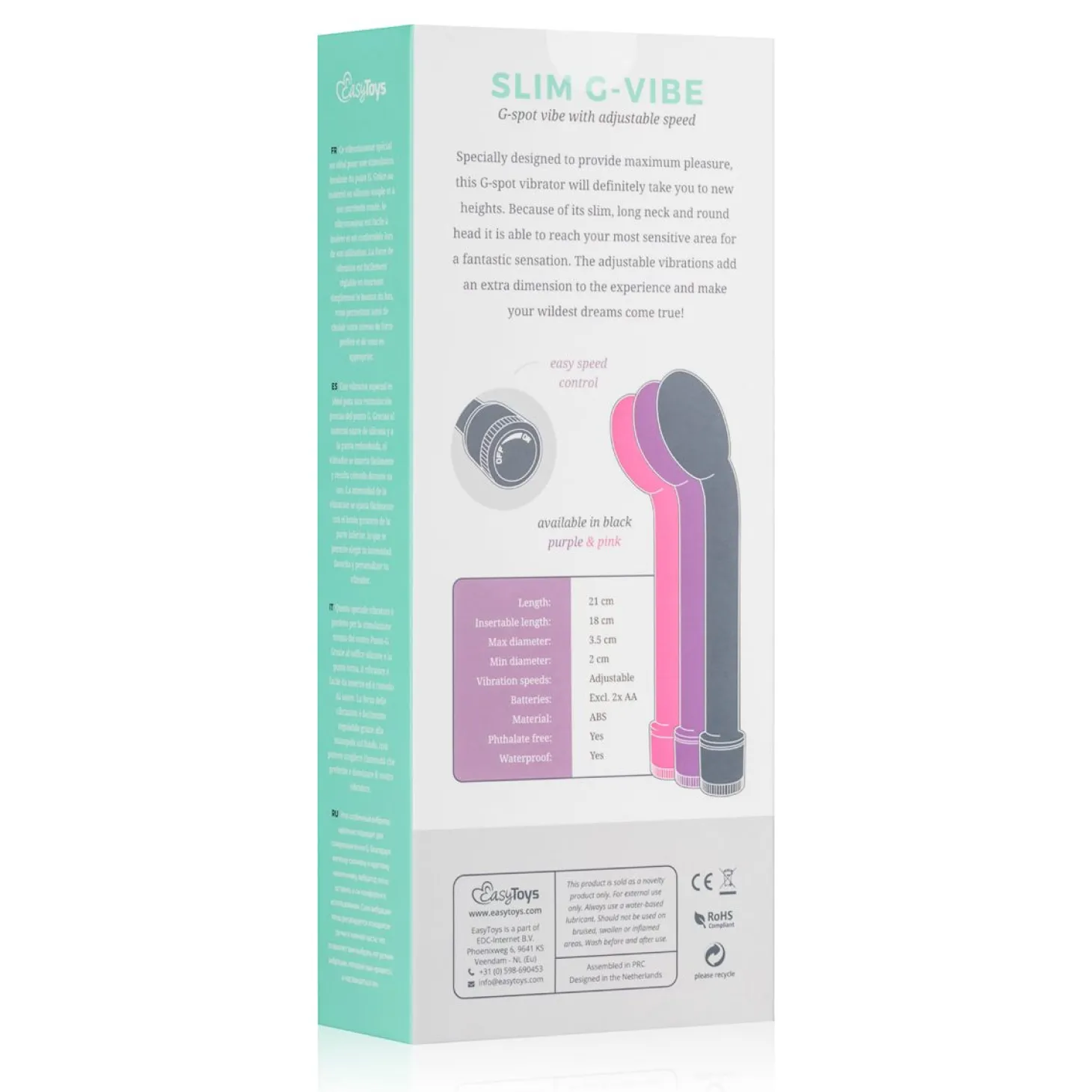 EasyToys - Vibromasseur de point G - Violet
