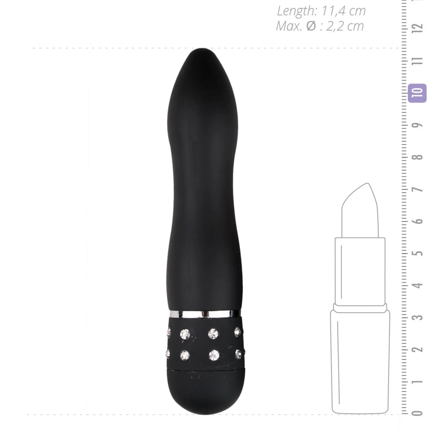 EasyToys - Vibromasseur Love Diamond - Noir