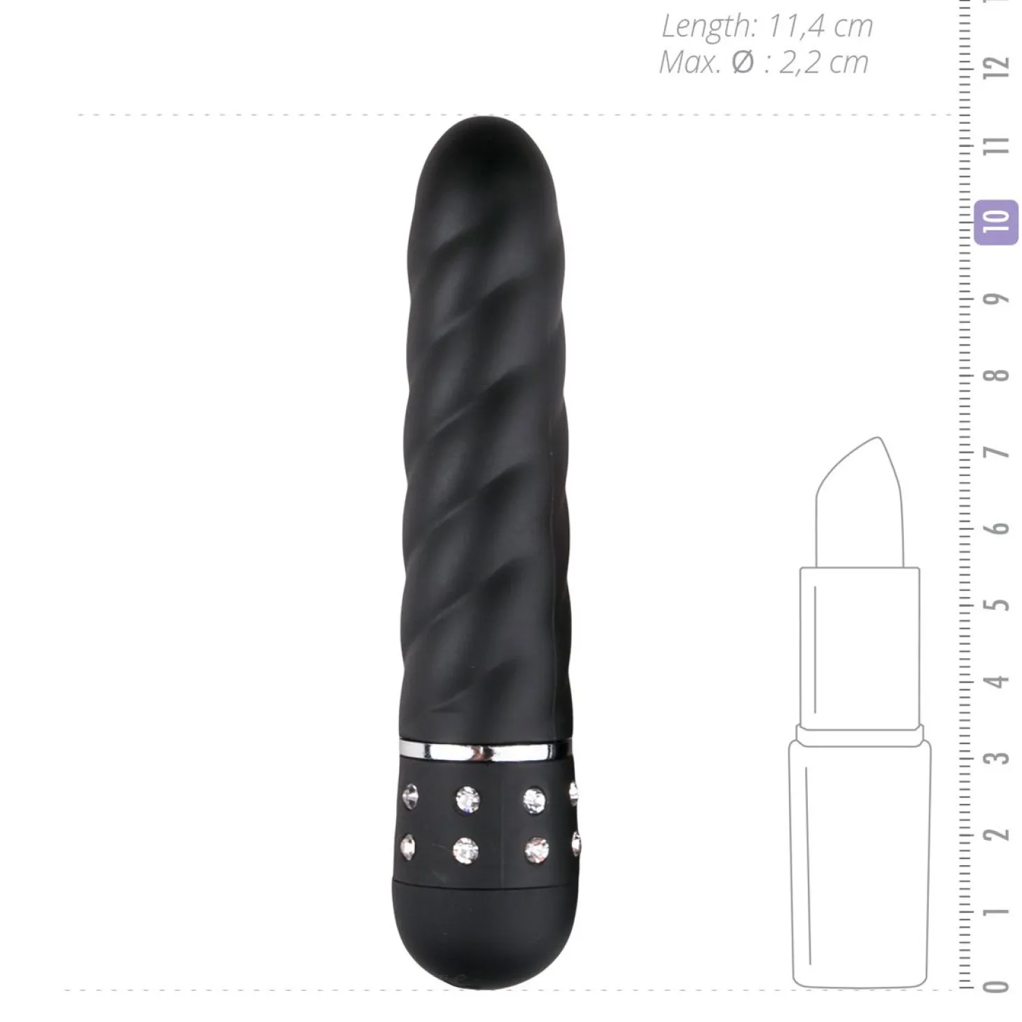 EasyToys - Vibromasseur Love Diamond - Noir
