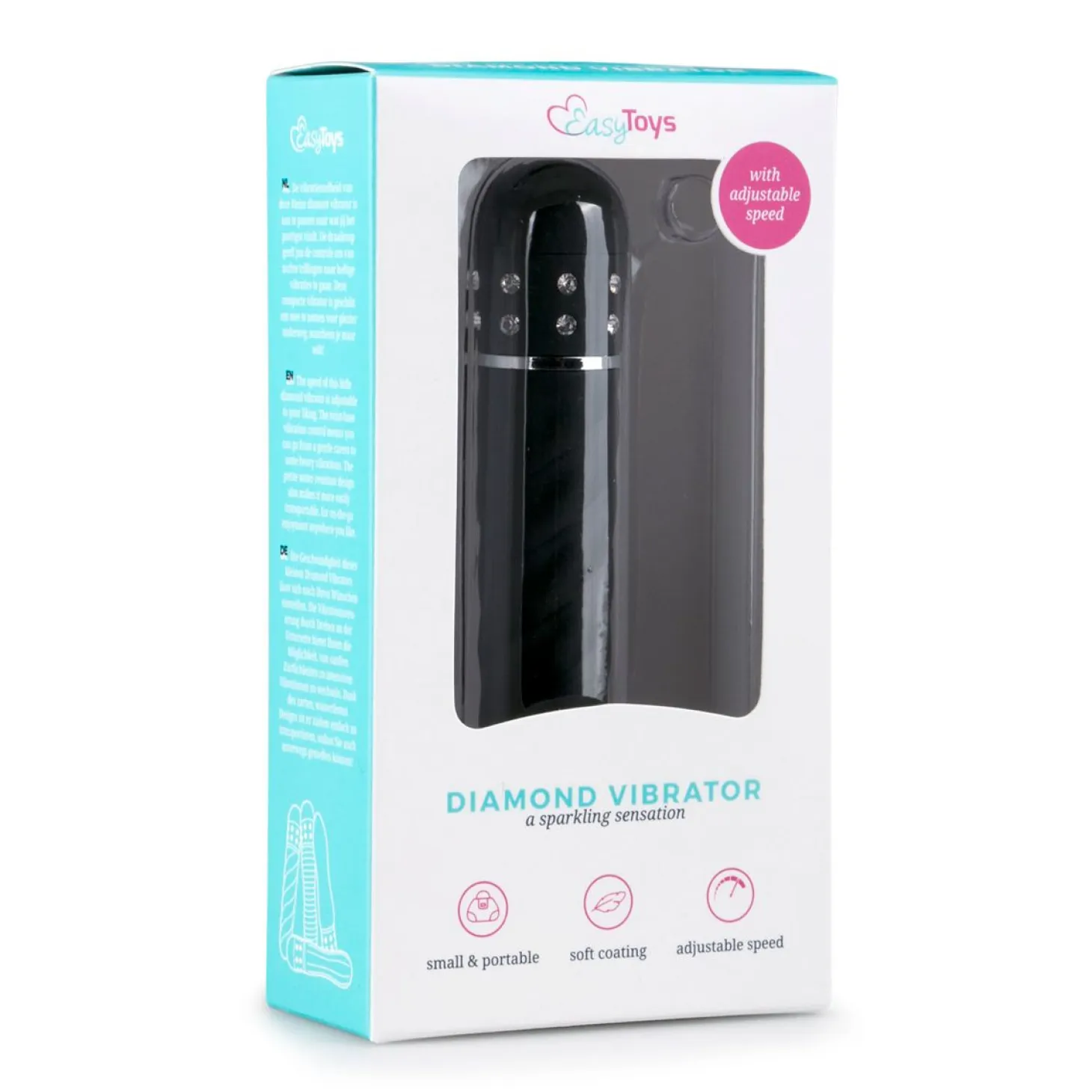 EasyToys - Vibromasseur Love Diamond - Noir