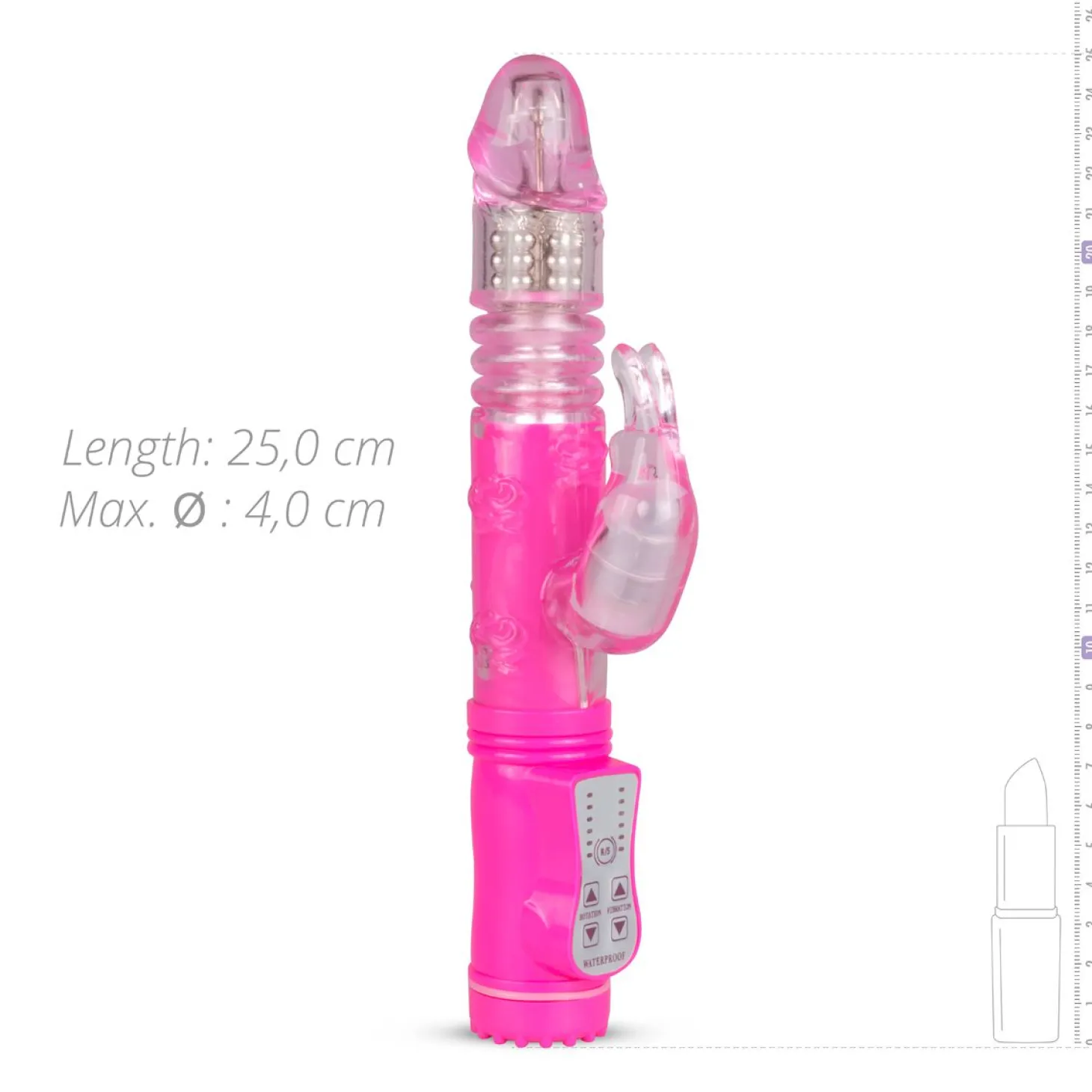 EasyToys - Vibromasseur Rabbit Rotatif - Rose