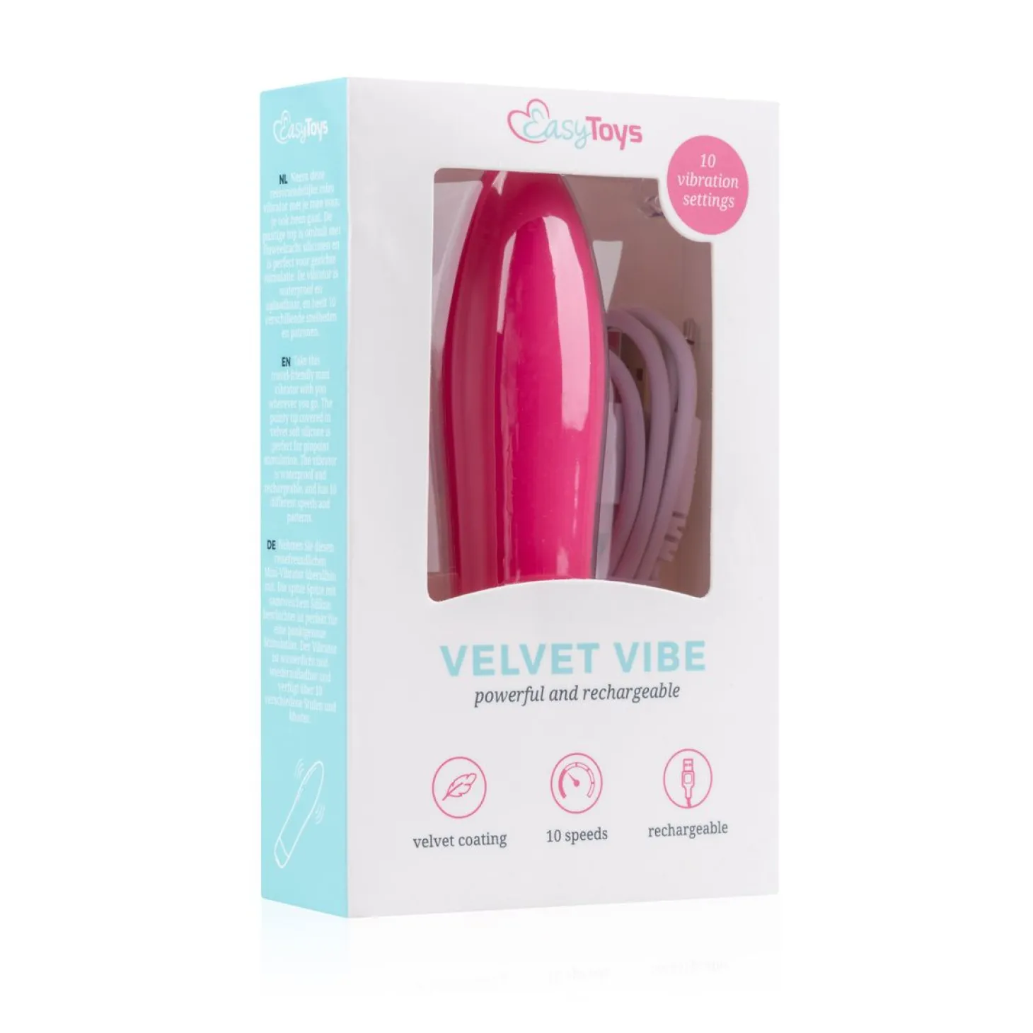 EasyToys - Vibromasseur ultradoux "Velvet Vibe" - Rose