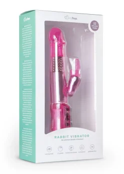 EasyToys - Vibro rabbit avec billes rotatives - Rose