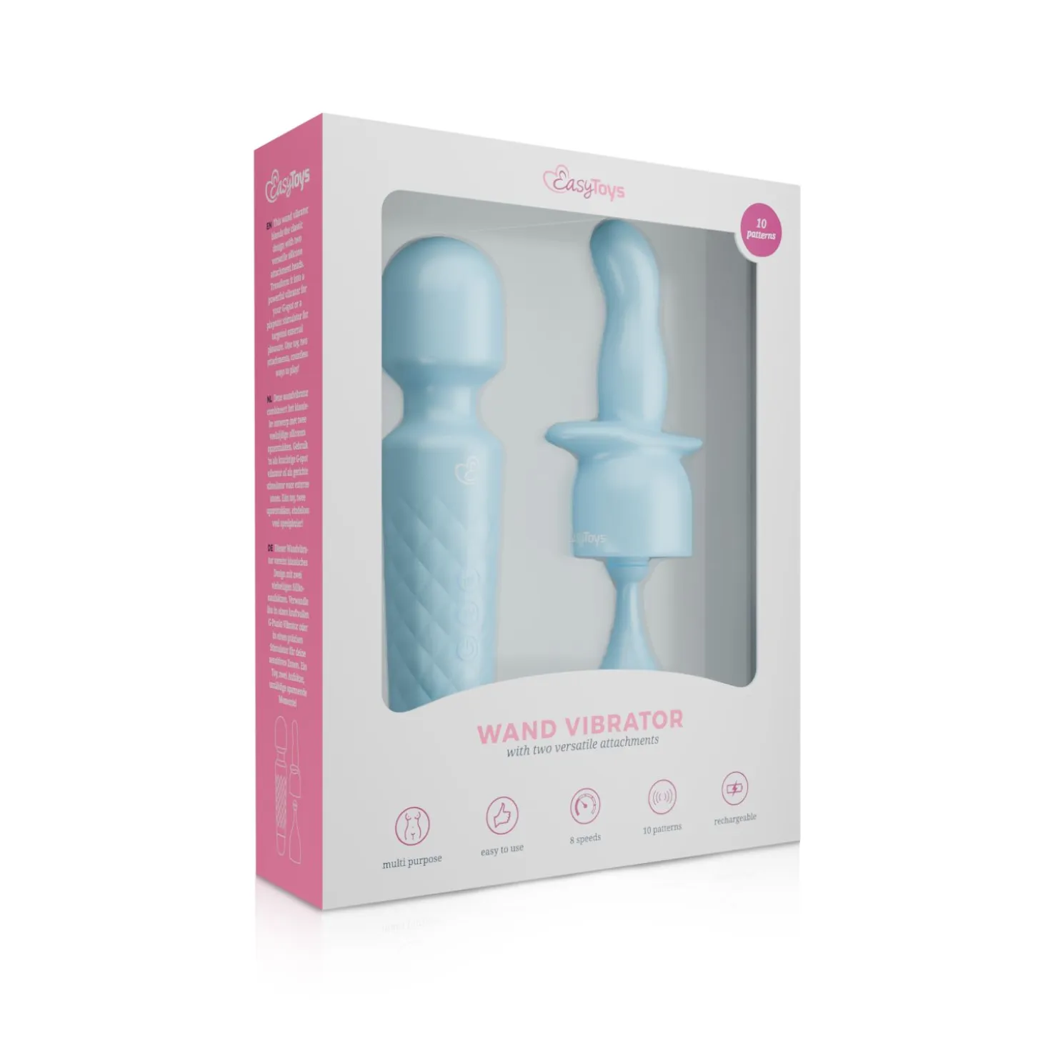 EasyToys – Wand Collection Mini Wand Vibrateur – Bleu