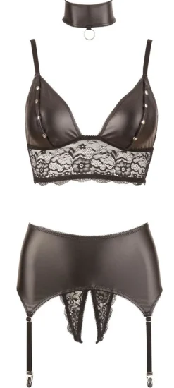 Ensemble Bondage et porte-jarretelle