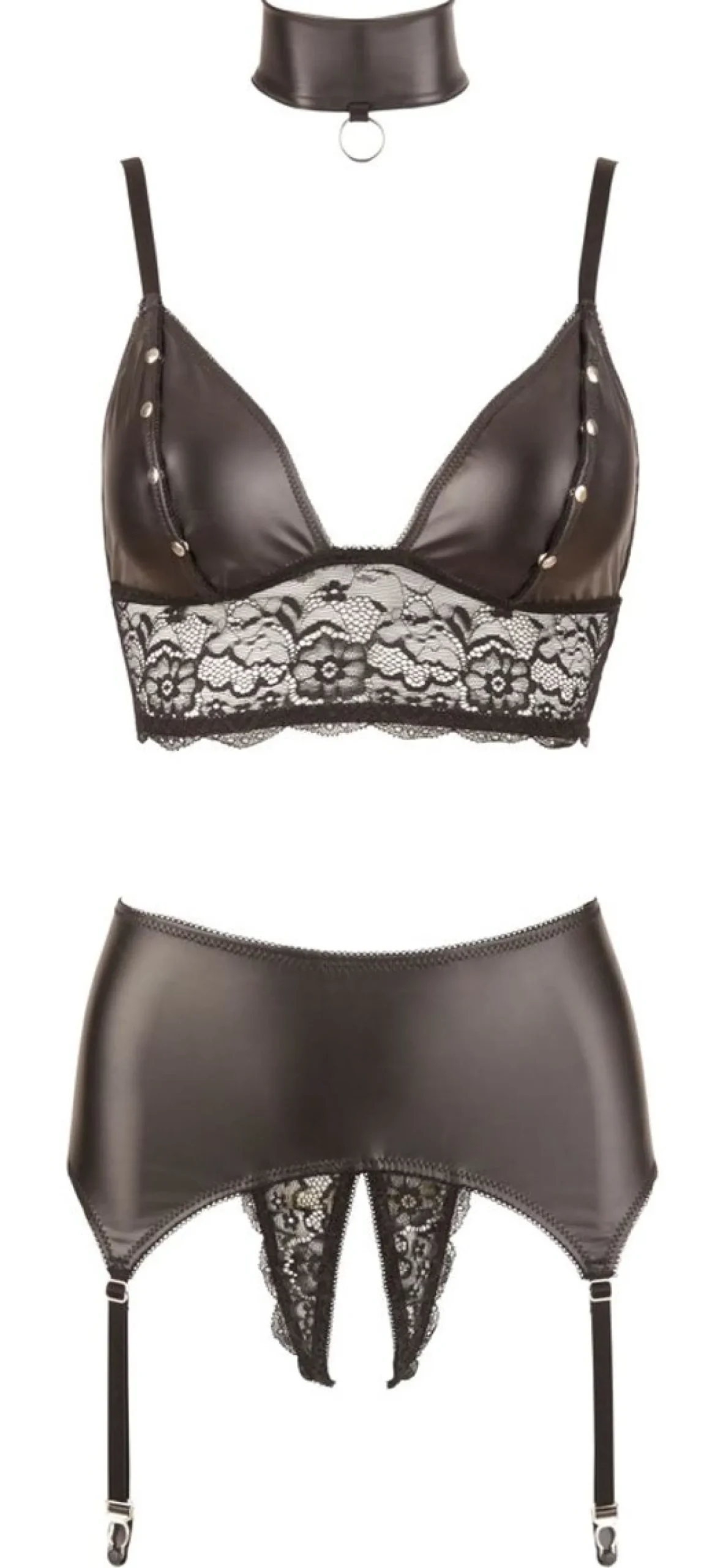 Ensemble Bondage et porte-jarretelle