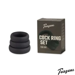 Ensemble d'anneaux péniens en silicone Teazers
