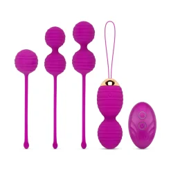 Ensemble de boules de Kegel avec télécommande - Violet