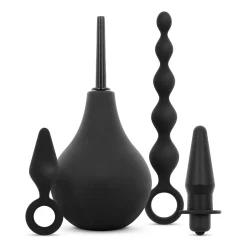 Ensemble Plug Anal et Douche - Noir