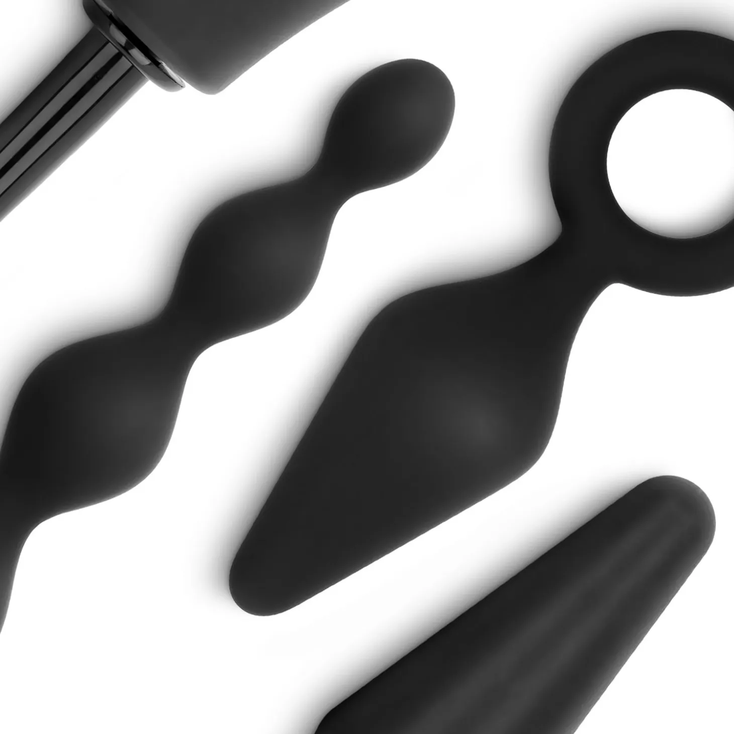 Ensemble Plug Anal et Douche - Noir