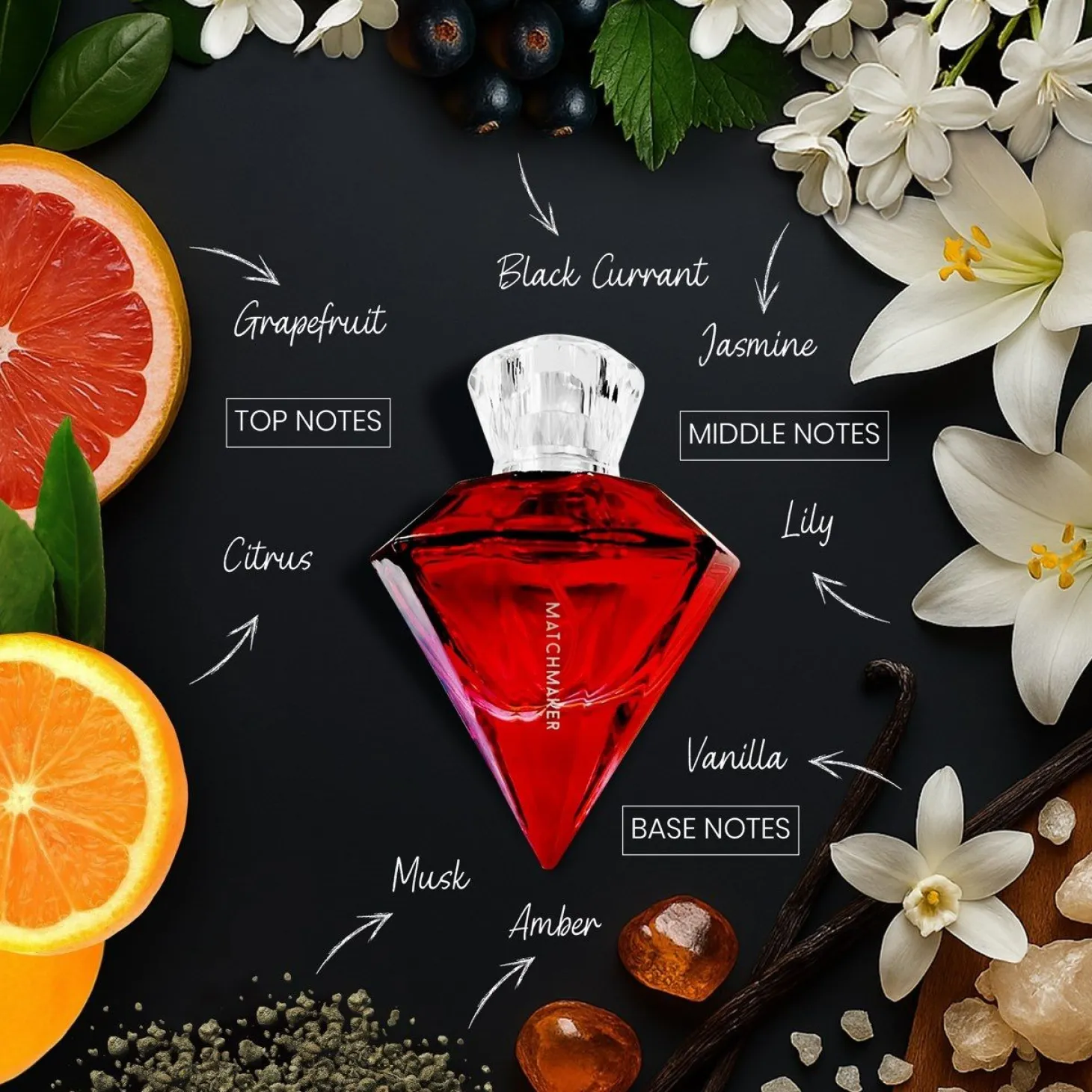 EOL Parfum à base de phéromones Matchmaker Diamond Red - 30ml