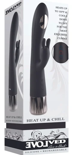 Evolved - Vibromasseur Heat Up and Chill Rabbit - Noir