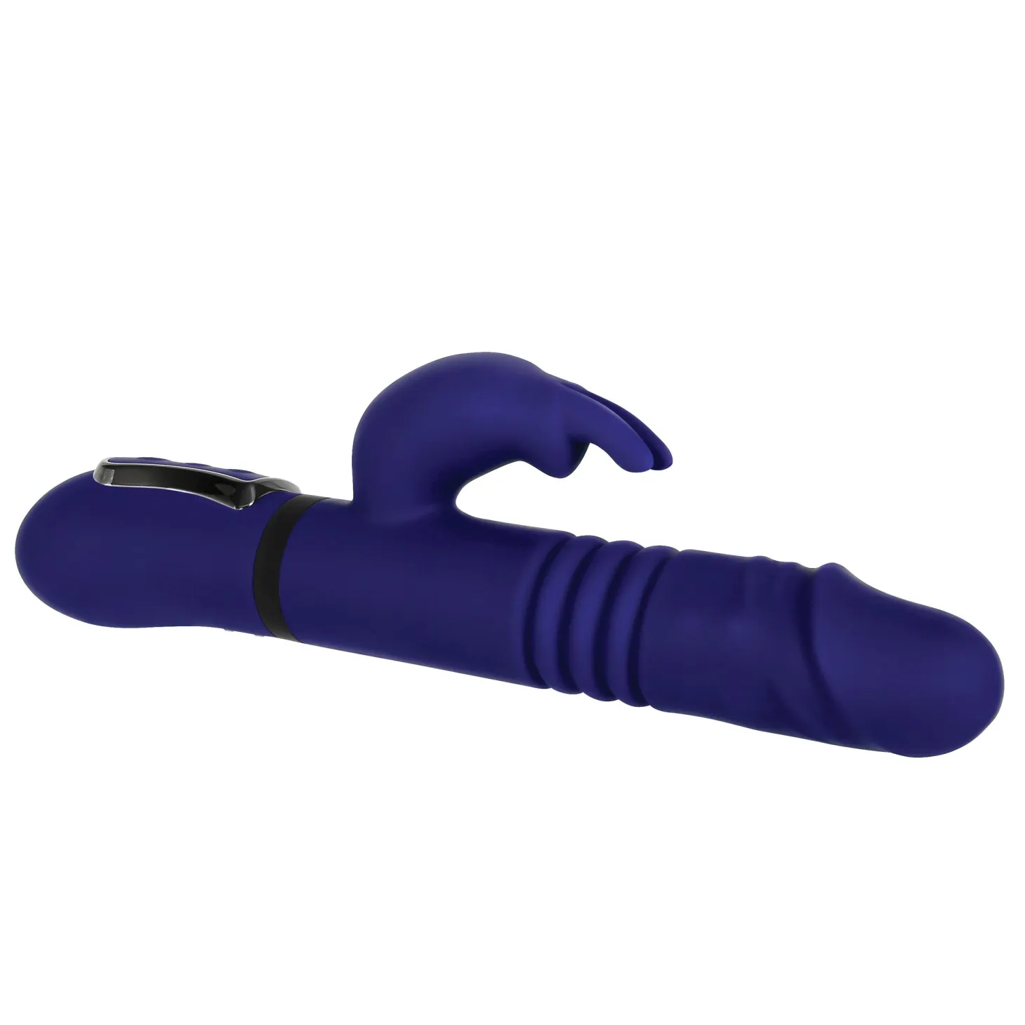 Evolved - Vibromasseur Lapin Tout en Un - Bleu Royal