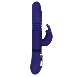 Evolved - Vibromasseur Lapin Tout en Un - Bleu Royal