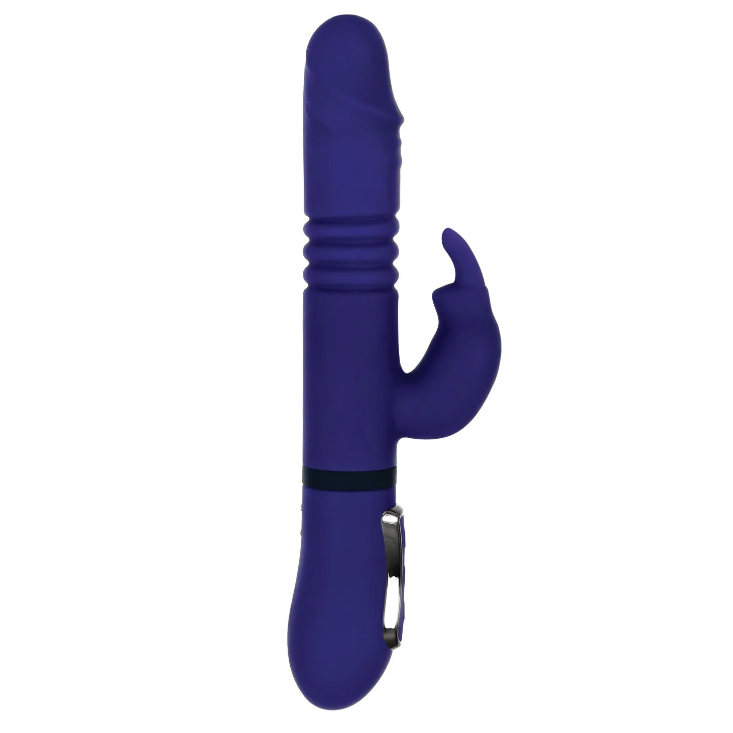 Evolved - Vibromasseur Lapin Tout en Un - Bleu Royal
