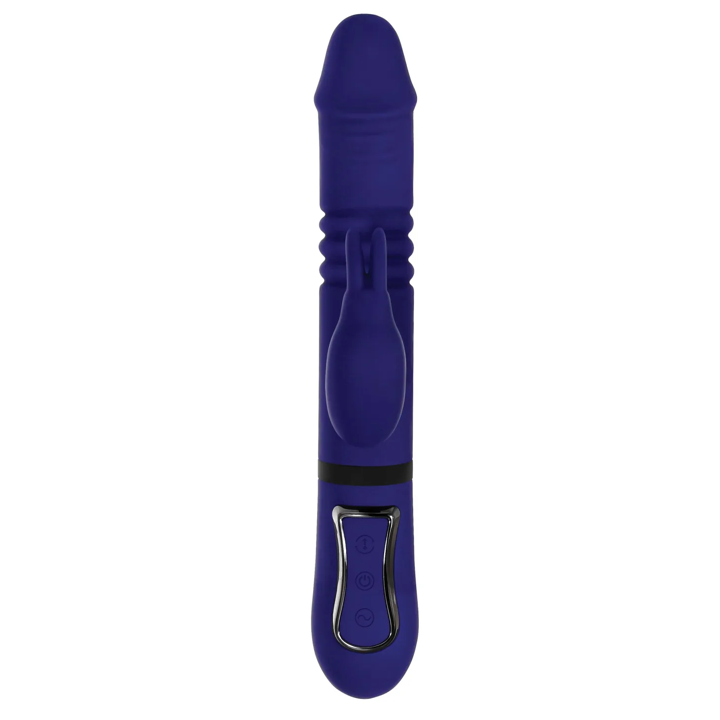 Evolved - Vibromasseur Lapin Tout en Un - Bleu Royal