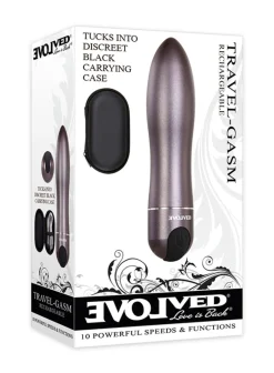Evolved - Vibromasseur Travel Gasm Bullet - Noir