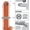 Fantasy X-tensions Gaine à pénis Perfect Extension 1'' Ball Strap Beige