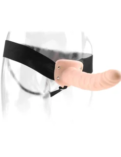 Fetish Fantasy Series Gode-ceinture Hollow Strap-on 8'' Beige