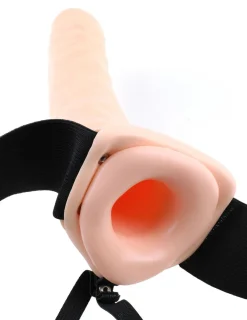 Fetish Fantasy Series Gode-ceinture Hollow Strap-on 8'' Beige