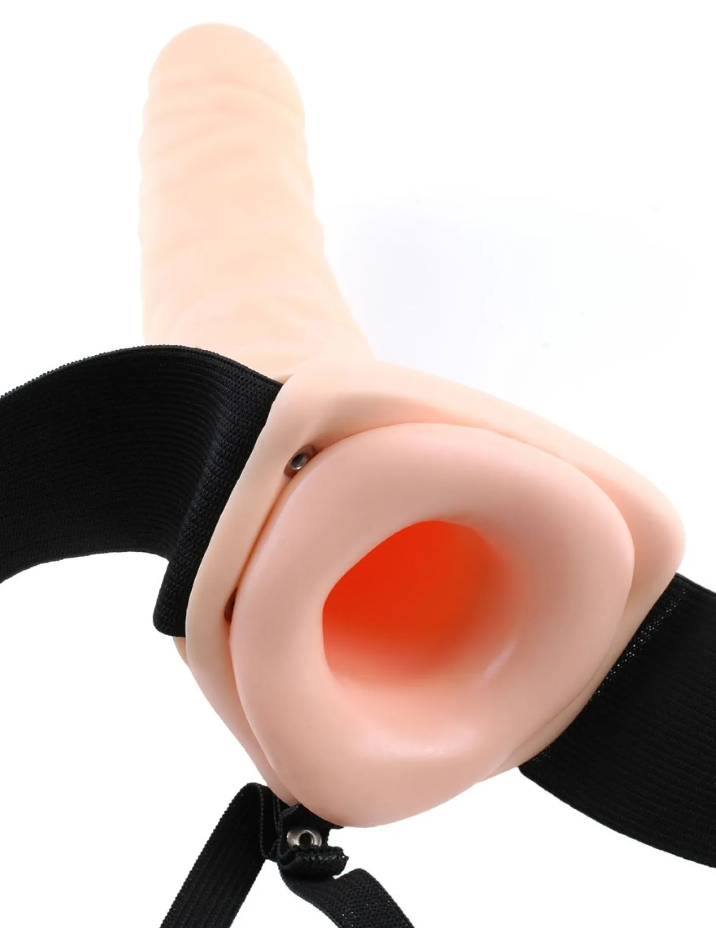 Fetish Fantasy Series Gode-ceinture Hollow Strap-on 8'' Beige