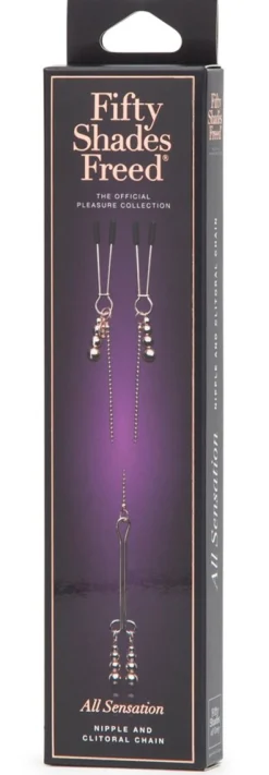 FIFTY SHADES FREED – All Sensation Pinces Chaînes – Réglables