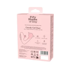 Fifty Shades of Grey - Greedy Girl Duet Vibromasseur à Pression d’Air