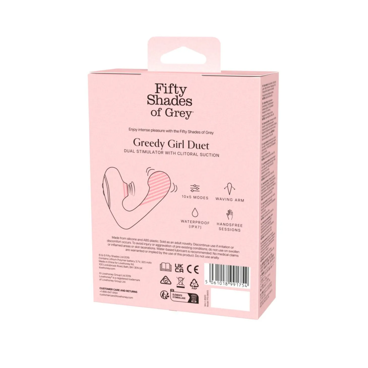 Fifty Shades of Grey - Greedy Girl Duet Vibromasseur à Pression d’Air