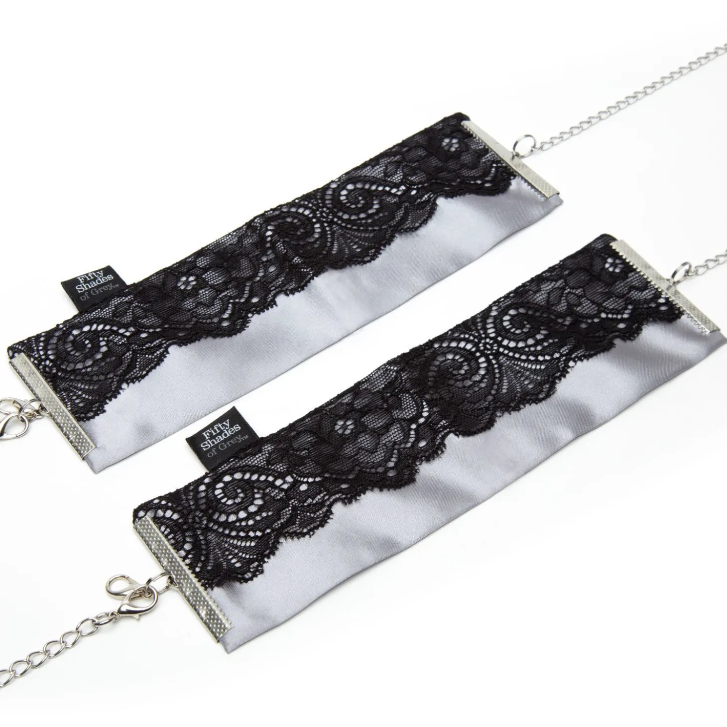 Fifty Shades Of Grey - Menottes en satin et dentelle