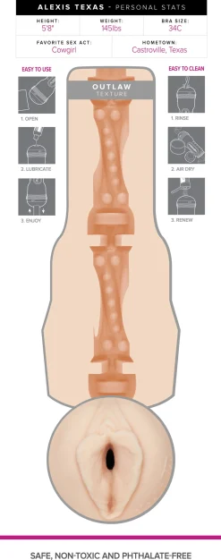 Fleshlight Masturbateur Alexis Texas Outlaw Beige