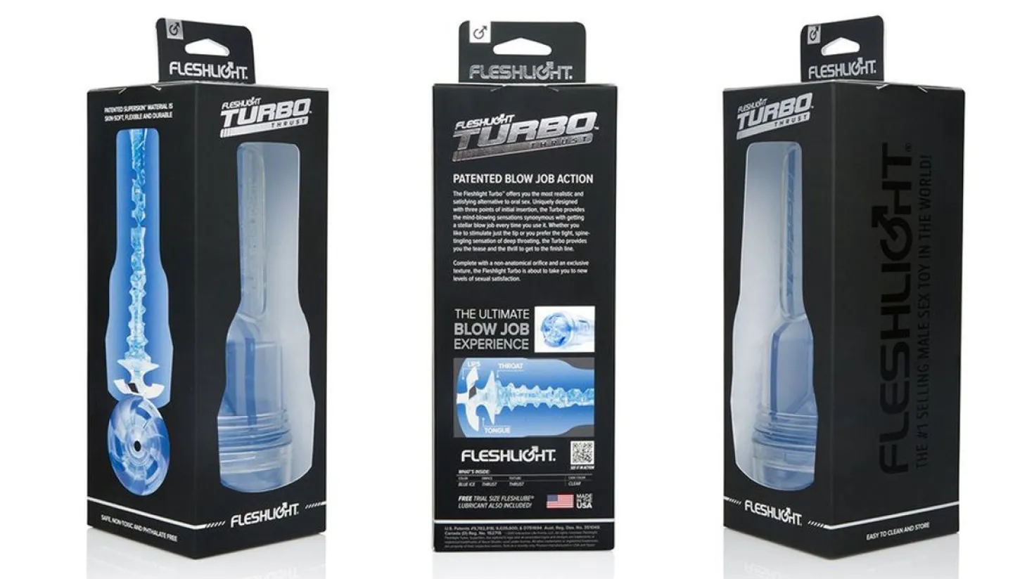 Fleshlight - Masturbateur "Turbo Thrust" - Bleu